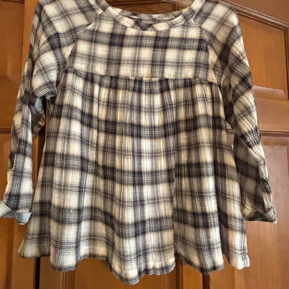 Vintage Current/Elliott Cropped Peasant Top